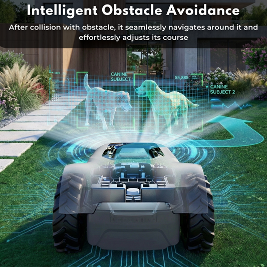 Advanced Robotic Lawn Mower — Redkey (500/1000m2) | Slope Mastery, Fully AI Automated Cutting, Smart App Control & Effortless Lawn Perfection